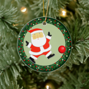 Kickball Christmas Collectable Ceramic Ornament