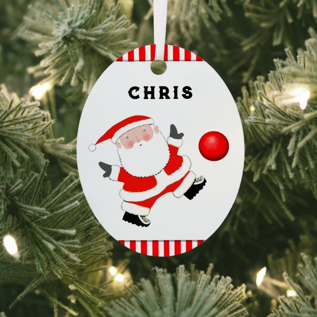 Kickball Collectable Metal Ornament (Insitu)
