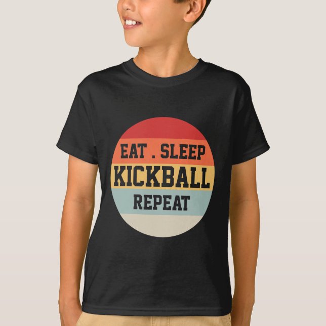 Kickball Player Retro Funny Gift  T-Shirt (Front)