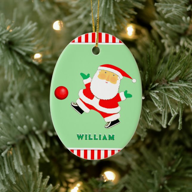 Kickball Sports Collectable Ceramic Ornament (Tree)