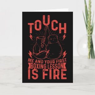 Kickboxer Kickboxing Boxer Boxing Vintage Design _ Card