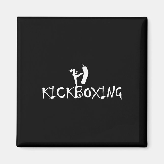 Kickboxer Kickboxing Martial Arts Boxing Mma Sparr Magnet (Front)