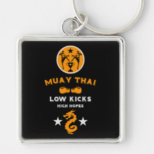 Kickboxer Muay Thai Sport Keychain