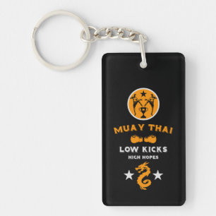 Kickboxer Muay Thai Sport Keychain