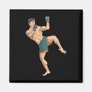 Kickboxer Prepares To Strike Magnet