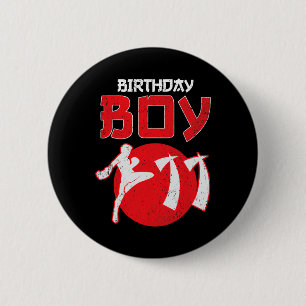 Kickboxing 11 Years Old Birthday Mma Martial Arts  2 Inch Round Button
