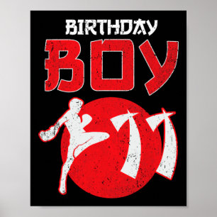 Kickboxing 11 Years Old Birthday Mma Martial Arts  Poster