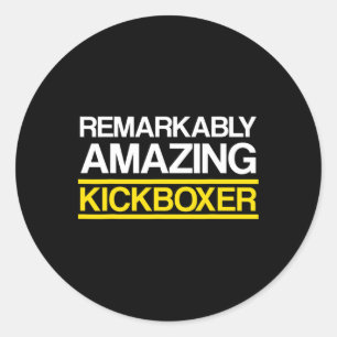 Kickboxing Amazing Kick Boxing Workout Classic Round Sticker