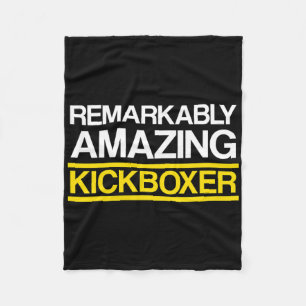 Kickboxing Amazing Kick Boxing Workout Fleece Blanket