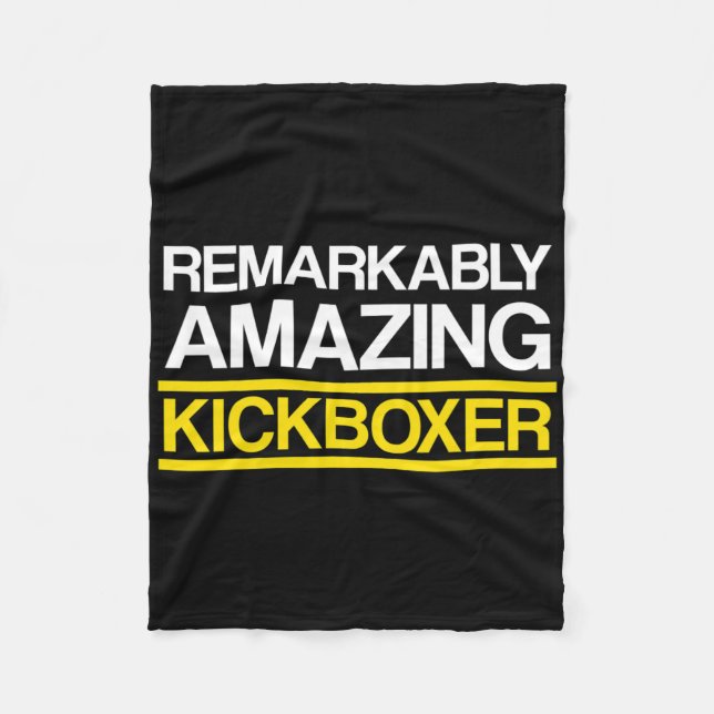 Kickboxing Amazing Kick Boxing Workout  Fleece Blanket (Front)