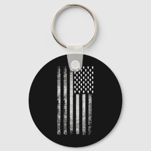 Kickboxing American Flag  Keychain