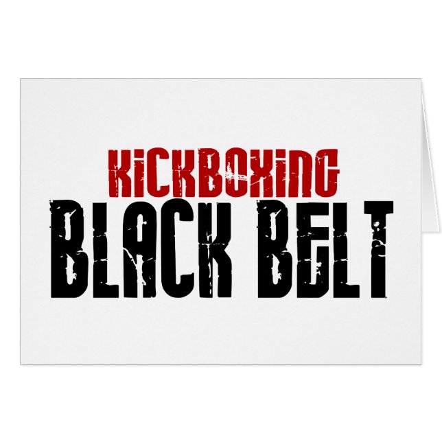 Kickboxing Black Belt Karate (Front Horizontal)