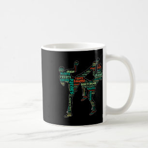 Kickboxing Boxer Boxing Shoe Kicking Savate Word C Coffee Mug