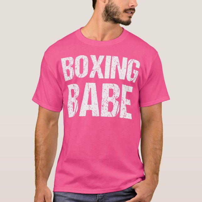 Kickboxing Boxing Babe T-Shirt (Front)