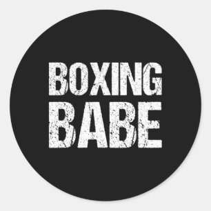 Kickboxing Boxing Bybe Shirt Classic Round Sticker