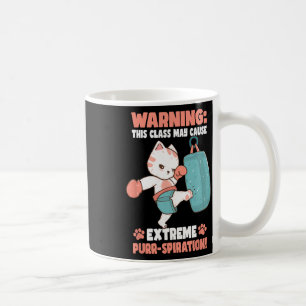 Kickboxing Cat For Men Women Kids Coffee Mug