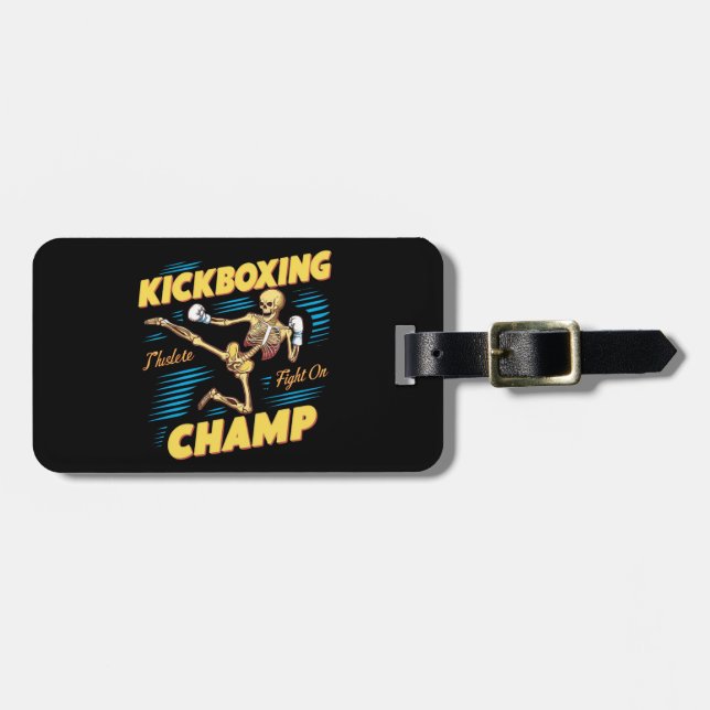 Kickboxing Champ Luggage Tag (Front Horizontal)