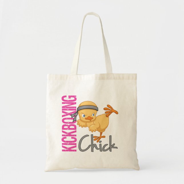 Kickboxing Chick Tote Bag (Front)