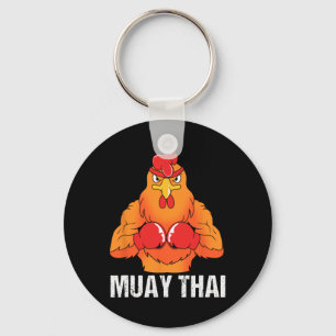 Kickboxing Coach Thailand Rooster Muay Thai  Keychain