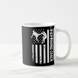 Kickboxing Coach Usa Flag Women Kids Men Coffee Mug