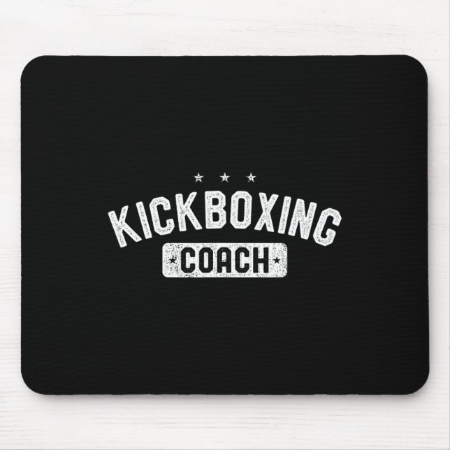 Kickboxing Coach Vintage Kickboxing  Mouse Pad (Front)