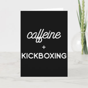 Kickboxing Coffee Kick Boxing Workout Card