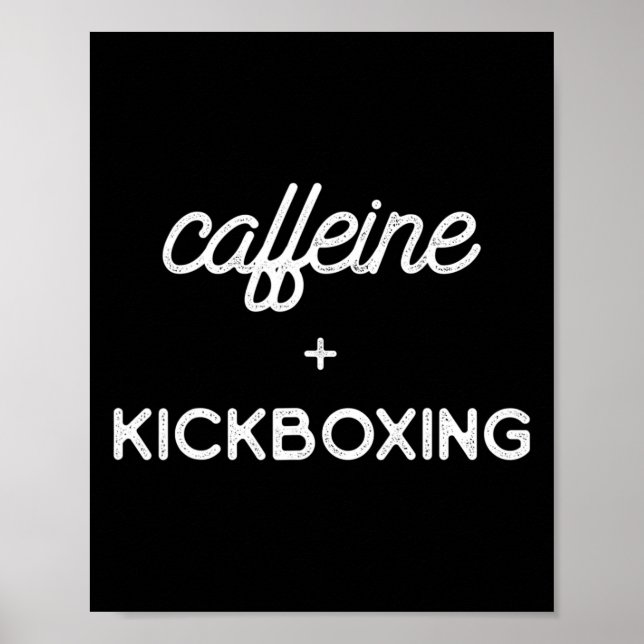 Kickboxing Coffee Kick Boxing Workout  Poster (Front)