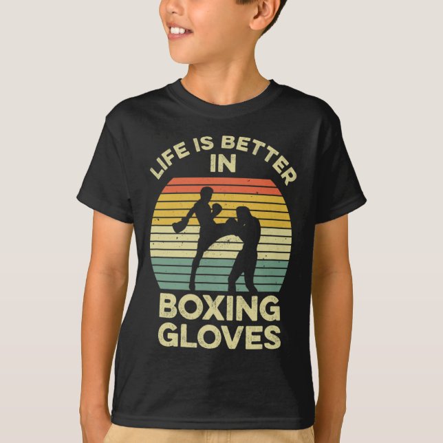Kickboxing Design For A Muay Thai Fighter  T-Shirt (Front)
