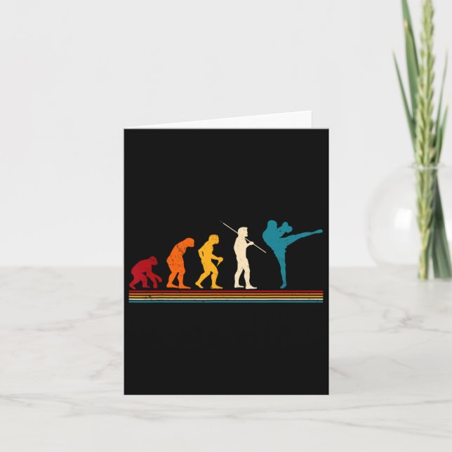 Kickboxing Evolution Kickboxer Karate Boxing Mma  Card (Front)