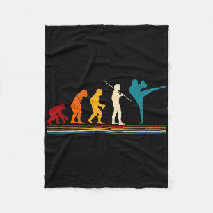Kickboxing Evolution Kickboxer Karate Boxing Mma  Fleece Blanket