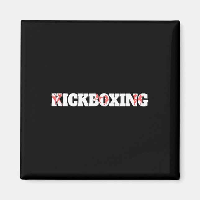 Kickboxing Fighting Cage Fight Training  Magnet (Front)