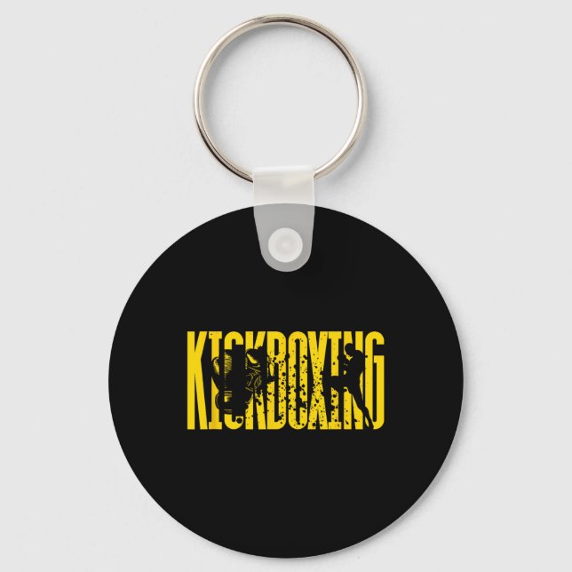 Kickboxing Fighting Technique  Keychain (Front)