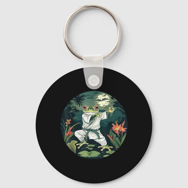 Kickboxing Forest Jiu-Jitsu Mma Toad Taekwondo Keychain (Front)