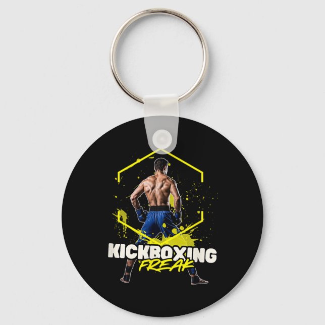 Kickboxing Freak  Keychain (Front)