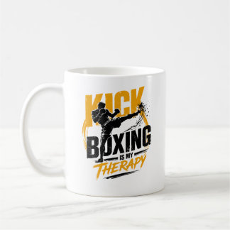 Kickboxing Gift for Boxer and Muay Thai Fighter Coffee Mug