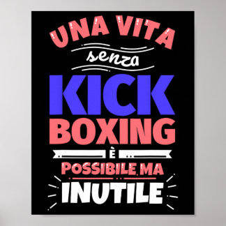 Kickboxing Gift Funny Athletic Sports - No Screws  Poster