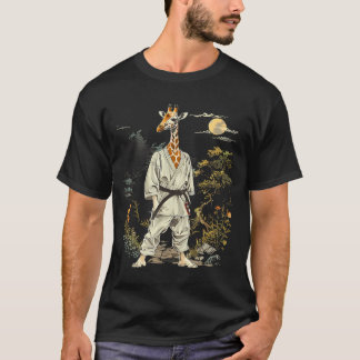 Kickboxing Giraffe Martial Arts Karate Jiu-Jitsu T-Shirt