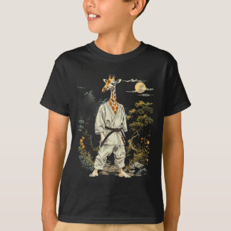 Kickboxing Giraffe Martial Arts Karate Jiu-Jitsu T-Shirt