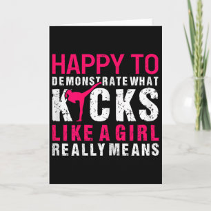 Kickboxing Girl  Card