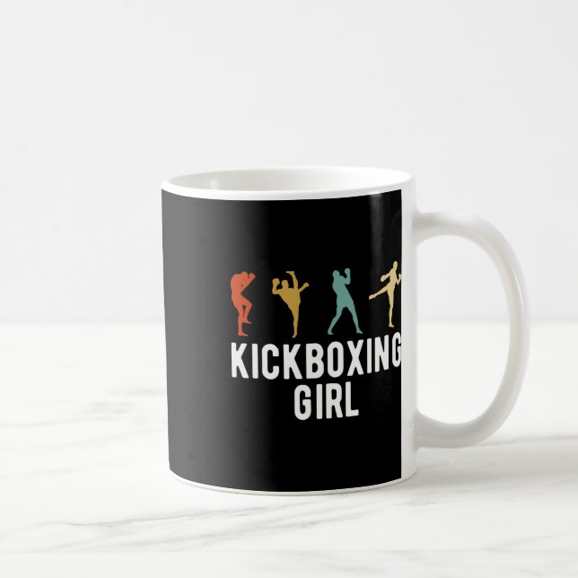 Kickboxing Girl Kickboxer  Coffee Mug (Right)