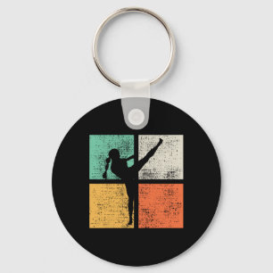 Kickboxing Girl Muay Thai Kickboxer Keychain