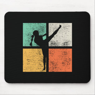 Kickboxing Girl Muay Thai Kickboxer Mouse Pad