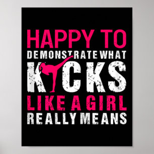 Kickboxing Girl Poster