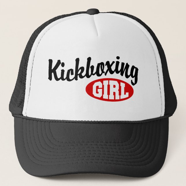 Kickboxing Girl Trucker Hat (Front)