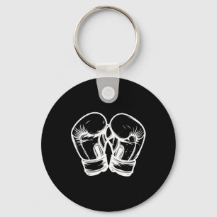 Kickboxing Gloves Drawing Taekwondo Keychain