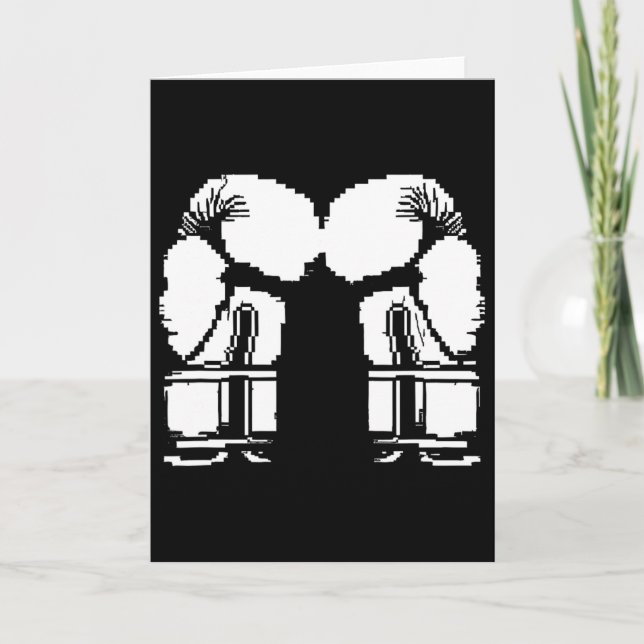 Kickboxing Gloves Pixel Art Sanda  Card (Front)