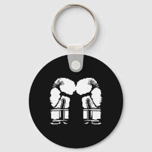 Kickboxing Gloves Pixel Art Sanda  Keychain
