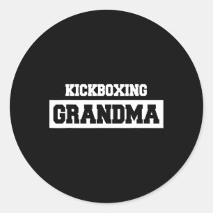Kickboxing Grandma - Kickboxer Classic Round Sticker