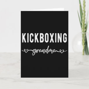 Kickboxing Grandma Proud Kickboxing Grandmother  Card