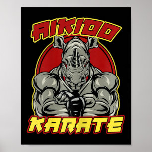 Kickboxing Grandpa Martial Arts  Poster